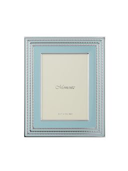 Momentz - Silver-Plated Luxury Photo Frame 5*7 Inches & Set of 2 Enamel Baroque Candle Stand