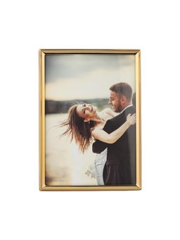 Momentz - Gold Metal Striped Photoframe