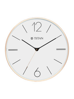 Titan - Contemporary Rose Gold Wall Clock With Silent Sweep Technology
