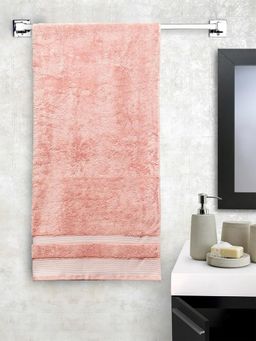 SPACES - Brown Cotton Solid Bath Towel
