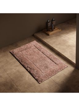 SPACES - Brown Cotton Solid Small Bath Mat