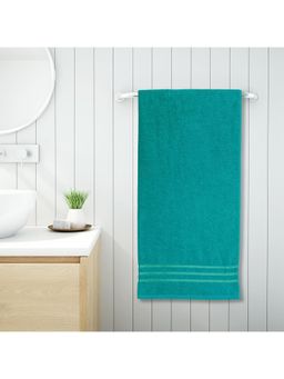 Welspun - Green Cotton Solid Large Bath Towel