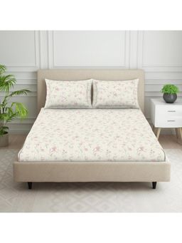 Welspun - Coral Polycotton Floral Large Bedsheet with Pillow Covers