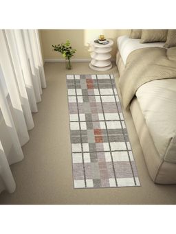 Welspun - Yellow Polyester Geometric Runner