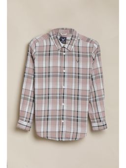 Allen Solly - Pink Checks Full Sleeves Casual Shirt