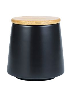 USHA SHRIRAM - Ceramic Jar 500ml Black