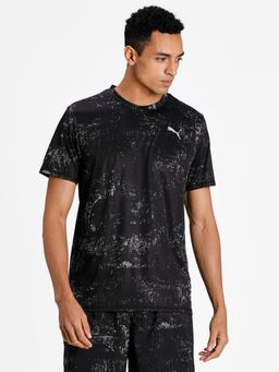 Puma - Printed Running Men Black T-Shirt