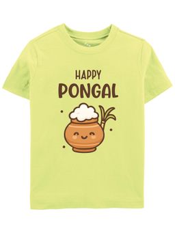 Zeezeezoo - Green Cotton Half Sleeves T-Shirt