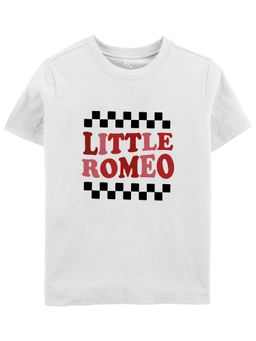 Zeezeezoo - White Cotton Half Sleeves T-Shirt