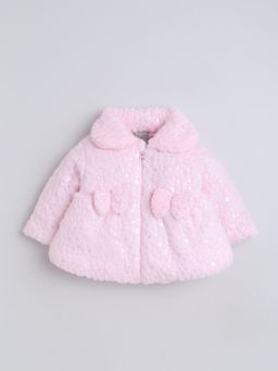 Little Kangaroos - Pink Polyester Full Sleeves Jacket