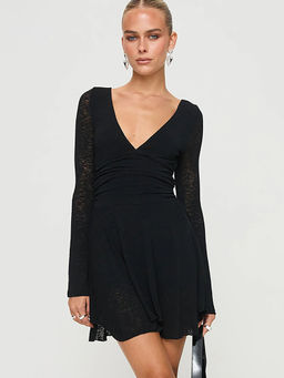Miakee - Cosmic Elegance V Neck Dress