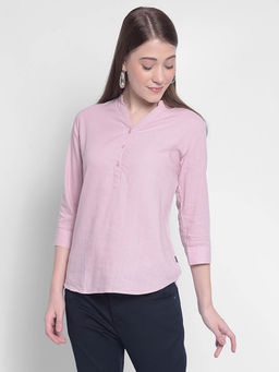 CRIMSOUNE CLUB - Womens Pink Regular Top