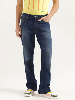 United Colors of Benetton - Blue Solid Straight Fit Jeans