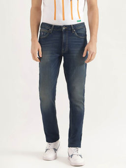United Colors of Benetton - Blue Solid Slim Jeans