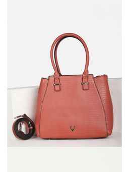 Allen Solly - Red Textured Casual Handheld Bag and Detachable Strap (Set of 2)