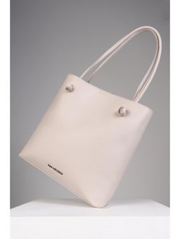 Van Heusen - Beige Solid Casual Handbag