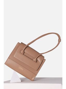 Van Heusen - Brown Solid Casual Handbag