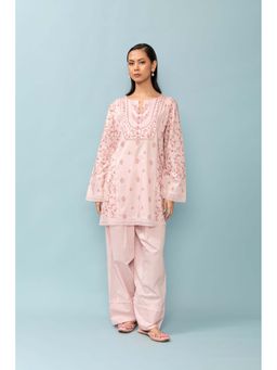 LABEL NAARITI - Zehra Pink Kurta with Palazzo