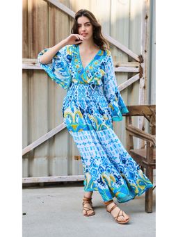 CINCIN Fashion - Boho Bloom Embroidered Maxi Dress