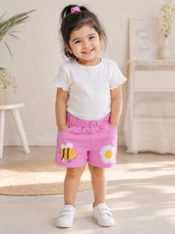 Googo Gaaga - Kids Girls Printed Shorts with Pockets