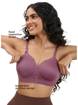 BLOSSOM - Full Coverage Minimizer Concealed Elastic Band Non-Padded Pink Bra