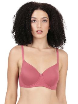 BLOSSOM - Women's Soft Polyamide Wirefree Padded Pink Bra