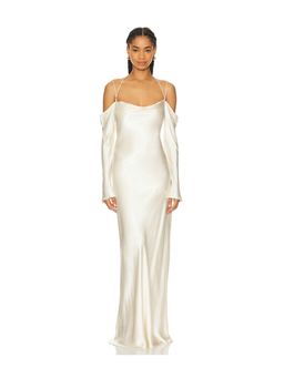 Shona Joy - La Lune Off Shoulder Tie Maxi Dress