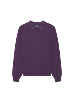 thisisneverthat - Cable Knit Zip Polo
