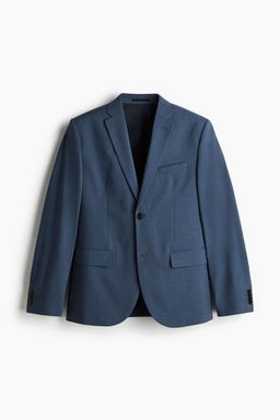 H&M - Men Blue Slim Fit Single-Breasted Jacket