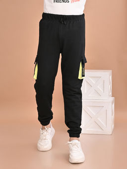Lilpicks - Boys Regular Fit Joggers - Black