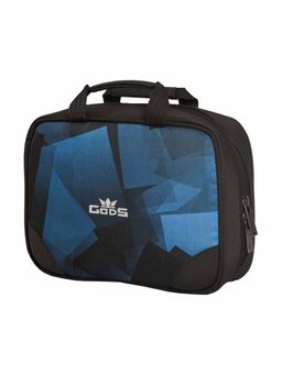 GODS - Utility Kit - A Toiletry Kit For Men Blue Pixel Colour With Clear View Compartments