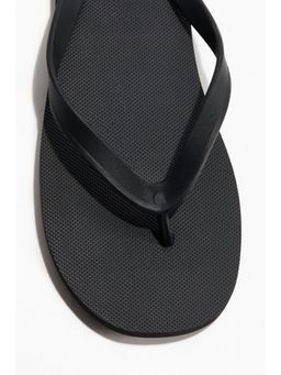 H&M - Men Black Rubber Flip Flops