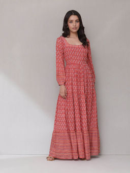 Aarke Ritu Kumar - Red Printed Dress