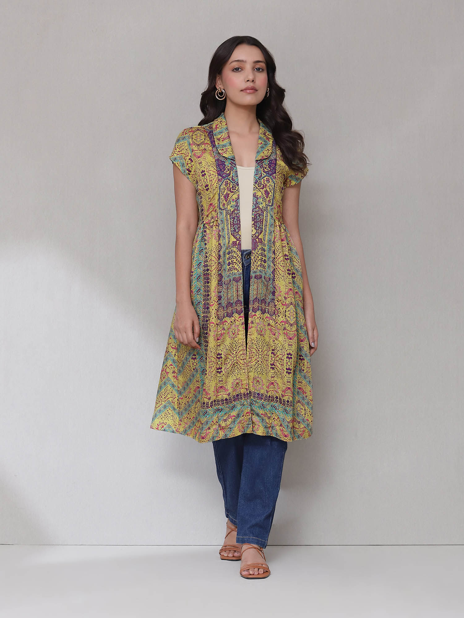 Yellow Printed Shrug-picture-22