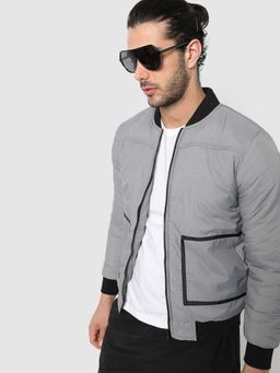 Campus Sutra - Solid Full Sleeve Windcheater Jacket