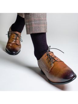 Saint G - Tan Leather Derbies