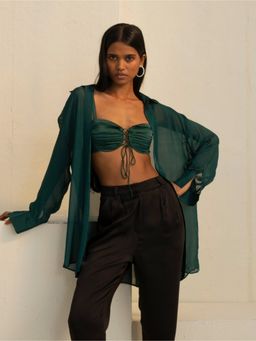 BEYOND - Swan Shirt Green