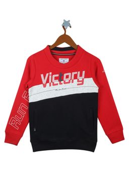 Monte Carlo - Boys Multi-Color Cotton Blend Colorblock Sweatshirt
