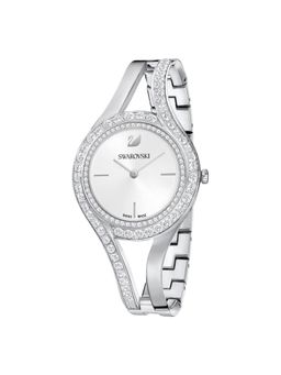 SWAROVSKI - Eternal Watch Swiss Made Crystal Bracelet Silver Tone Stainless Steel - 5377545 (M)
