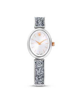 SWAROVSKI - Crystal Rock Oval Watch Swiss Made Crystal Bracelet White Stainless Steel - 5656878 (M)
