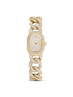 SWAROVSKI - Dexter Chain Watch Swiss Made Crystal Bracelet Gold Tone Gold-Tone Finish - 5668854 (M)
