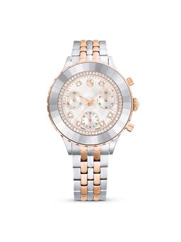 SWAROVSKI - Octea Moon Watch Swiss Made Moon Leather Strap Blue Stainless Steel - 5672937 (M)