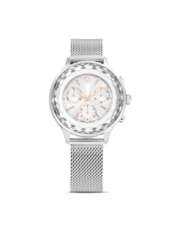 SWAROVSKI - Nova Chrono Watch Swiss Made Metal Bracelet Silver Tone Stainless Steel - 5677503 (M)