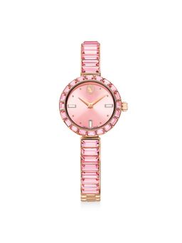 SWAROVSKI - Matrix Bangle Watch Swiss Made Crystal Bracelet Pink Rose Gold-Tone Finish - 5679890 (M)