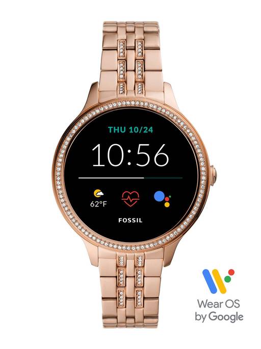 Buy Fossil Gen 5E Rose Gold Smartwatch FTW6073 For Women Online display picture 1