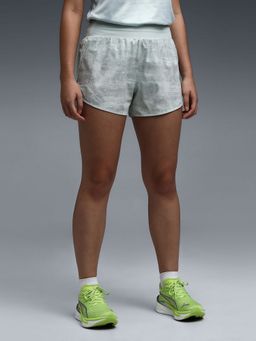 Puma - Brightstride Dreamrun 3 Women Green Printed Running Shorts