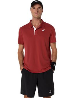 ASICS - Mens Tennis Polo T-Shirt Red