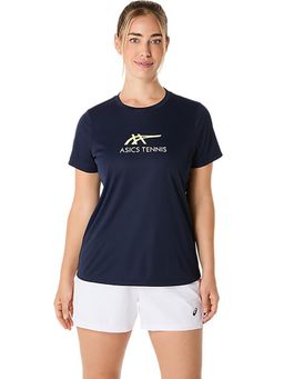 ASICS - Womens Tennis T-Shirt Navy Blue