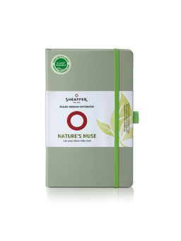 Sheaffer - Natures Muse 90 GSM Eco-Friendly Hardbound Medium Notebook - Sage Green