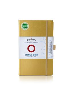 Sheaffer - Eternal Shine 90 GSM Eco-Friendly Hardbound Medium Notebook - Metallic Gold